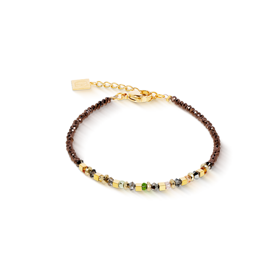 Armband golden Whisper braun-oliv