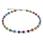 GeoCUBE® Halskette classic Polaris & Strass multicolor von COEUR DE LION