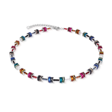 GeoCUBE® Halskette classic Polaris & Strass multicolor Winter