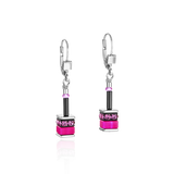 GeoCUBE® Ohrringe classic Polaris & Strass multicolor