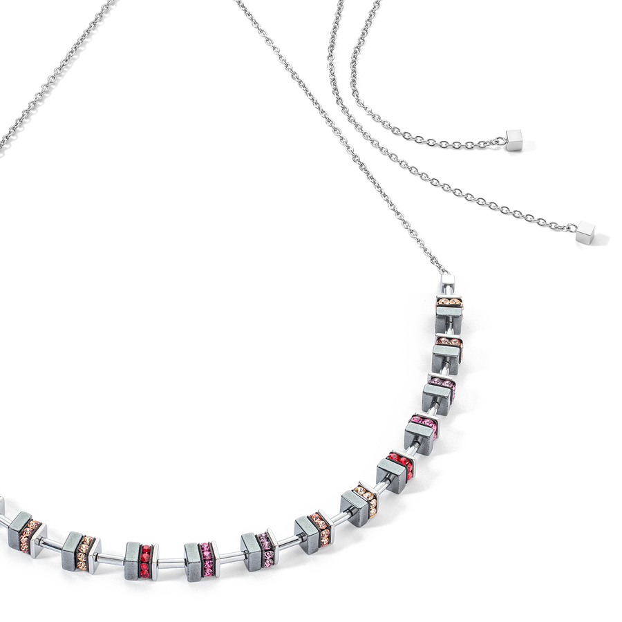 Sparkling Classic Chain Halskette silber-rot