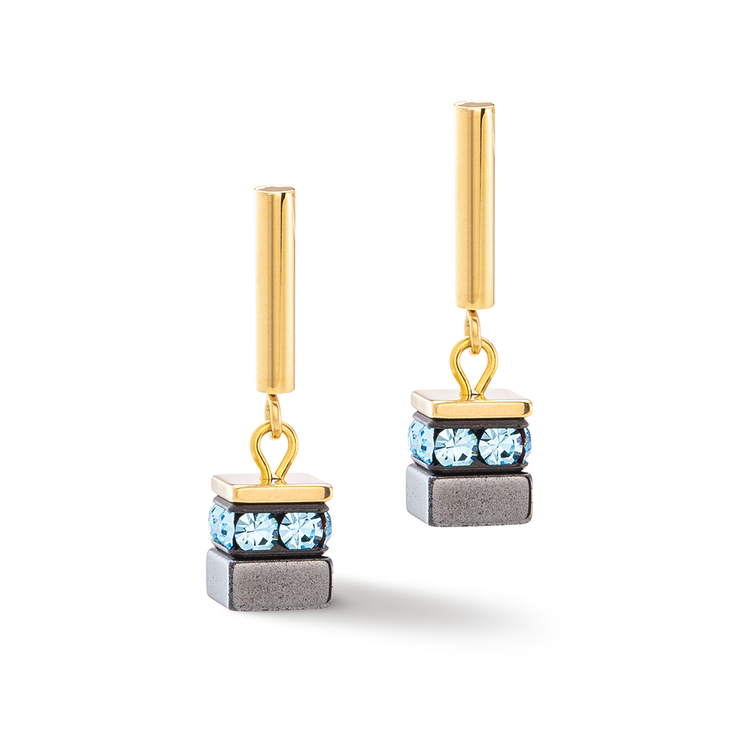 Sparkling Classic Chain Ohrringe gold-multicolor