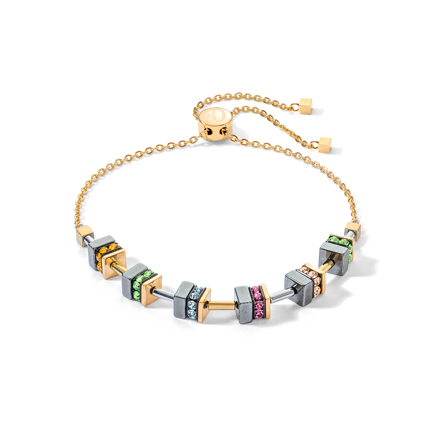 Sparkling Classic Chain Armband gold-multicolor