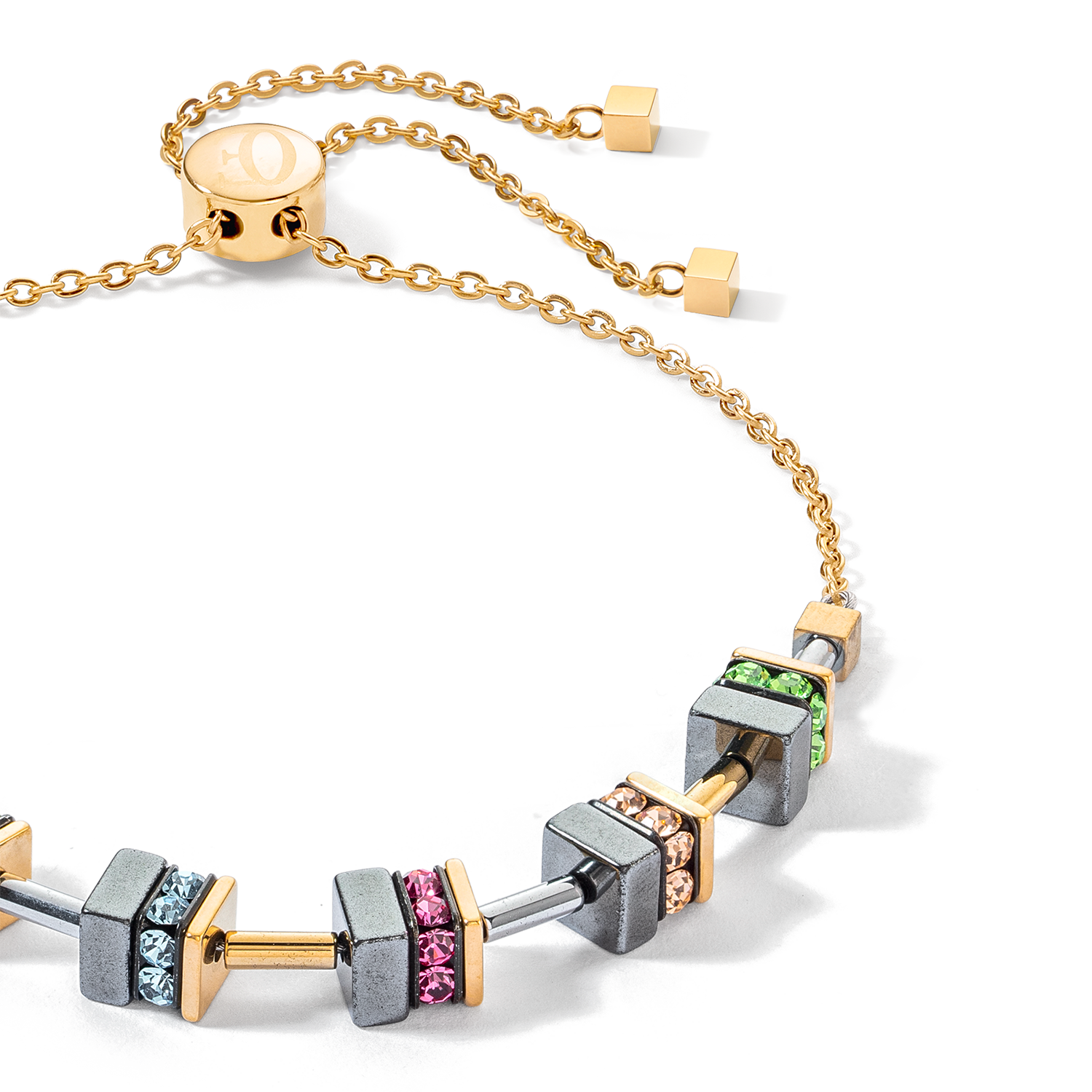 Sparkling Classic Chain Armband gold-multicolor