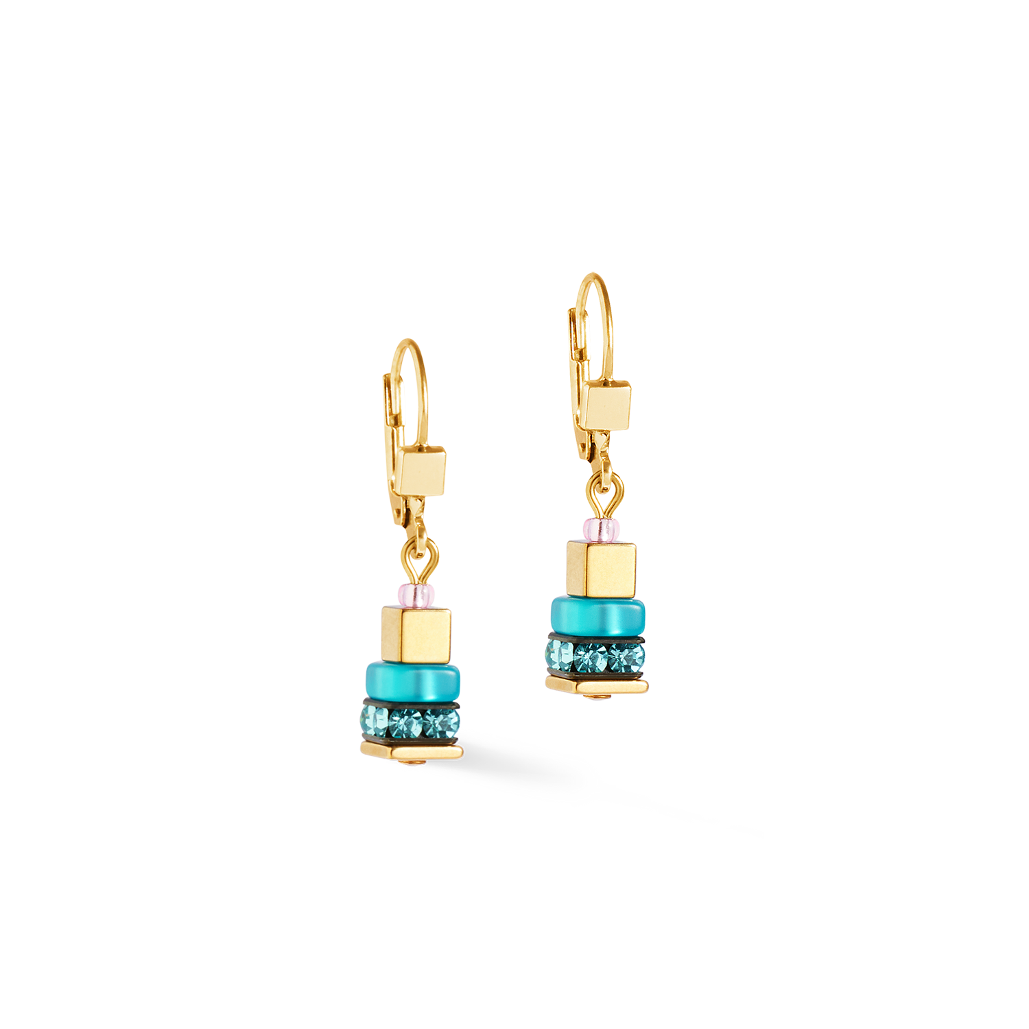Ohrringe Boho Sunset Cube rainbow von COEUR DE LION