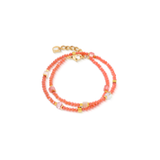 Joyful Colours Flex Armband gold-orange von COEUR DE LION