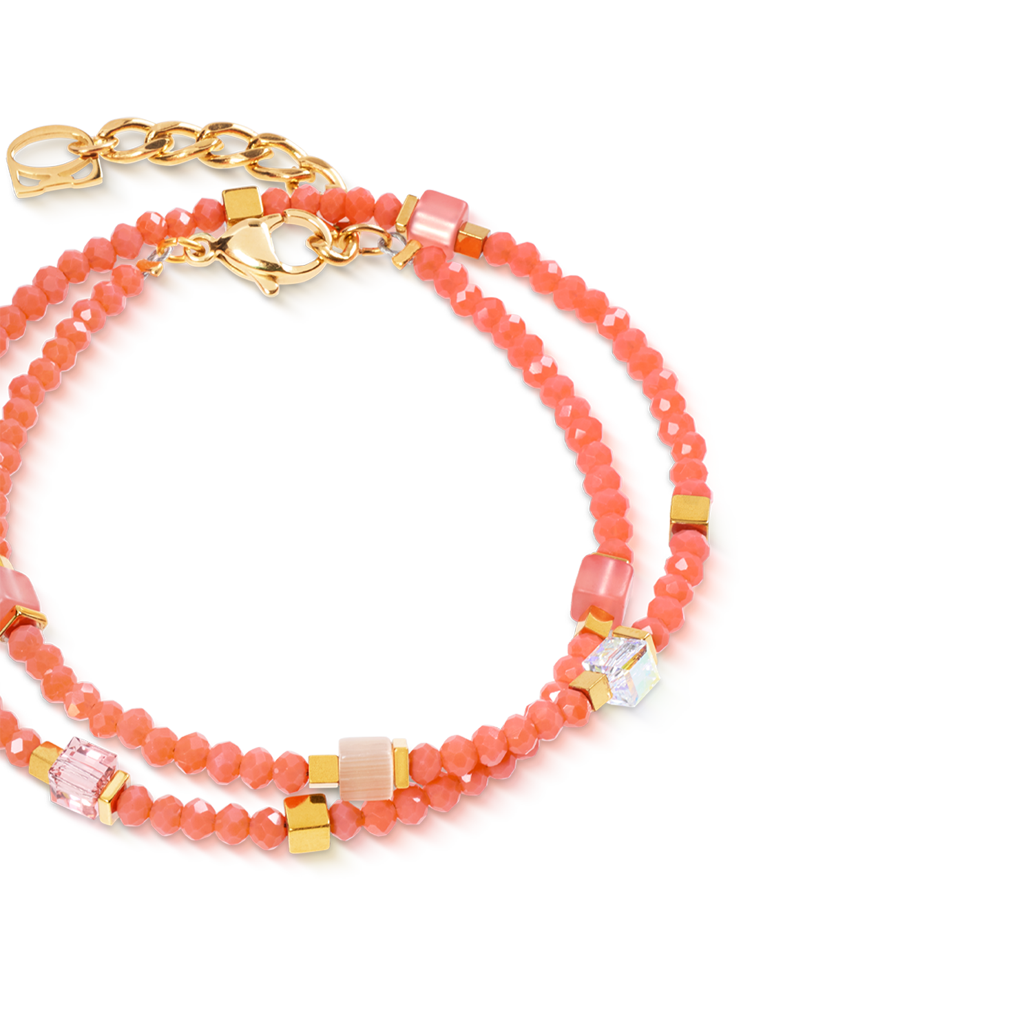Joyful Colours Flex Armband gold-orange