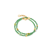 Joyful Colours Flex Armband gold-grün von COEUR DE LION