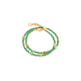 Joyful Colours Flex Armband gold-grün