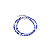 Joyful Colours Flex Armband silber-blau von COEUR DE LION