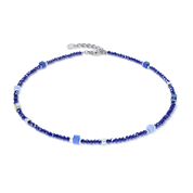 Joyful Colours Flex Armband silber-blau von COEUR DE LION – Tragevariante