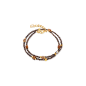 Joyful Colours Flex Armband gold-braun von COEUR DE LION