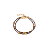 Joyful Colours Flex Armband gold-braun