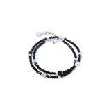 Joyful Colours Flex Armband silber-schwarz