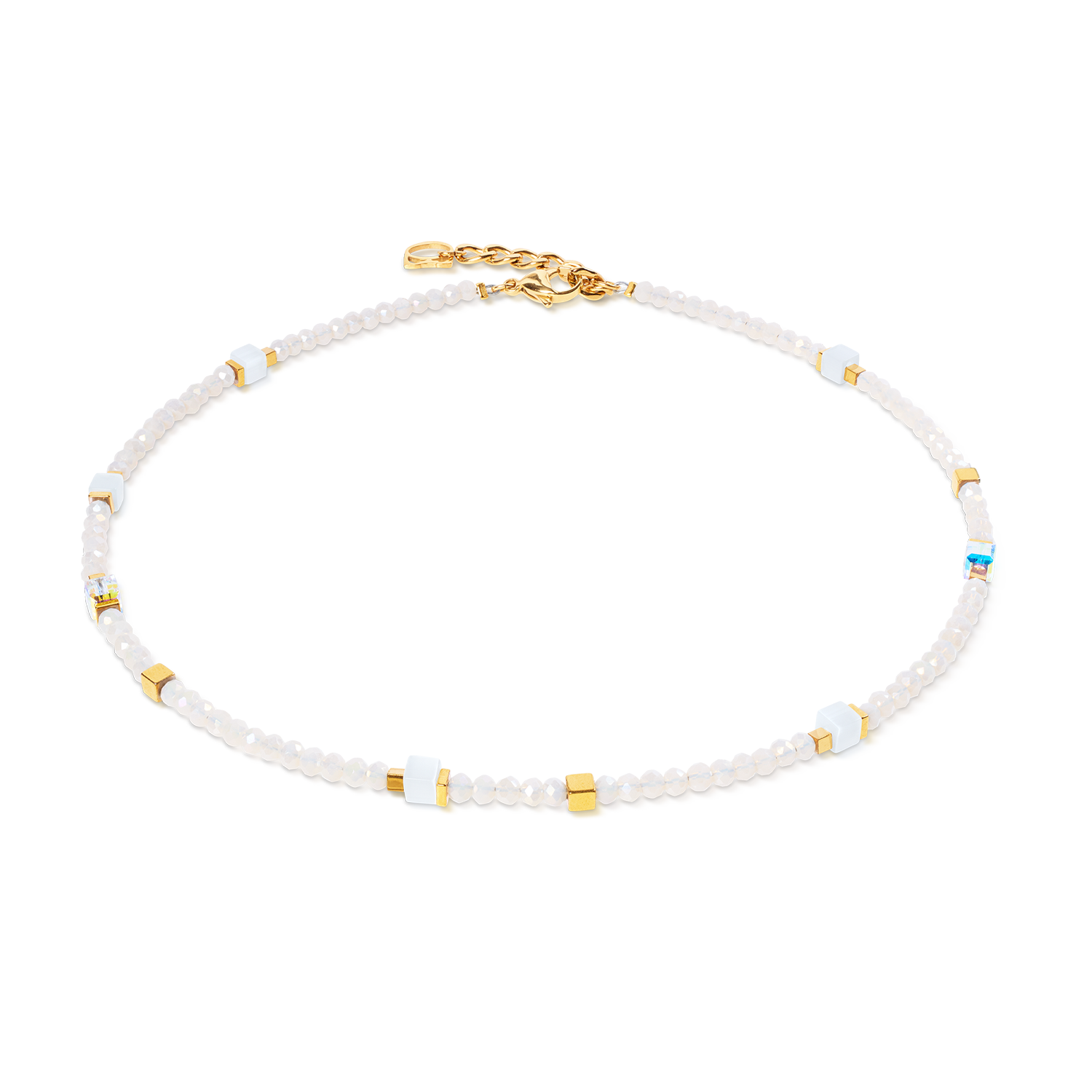 Joyful Colours Flex Armband gold-weiß von COEUR DE LION – Tragevariante