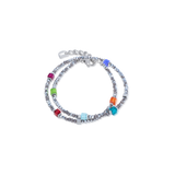 Joyful Colours Flex Armband silber-multicolor