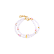 Joyful Colours Flex Armband gold-rosa von COEUR DE LION
