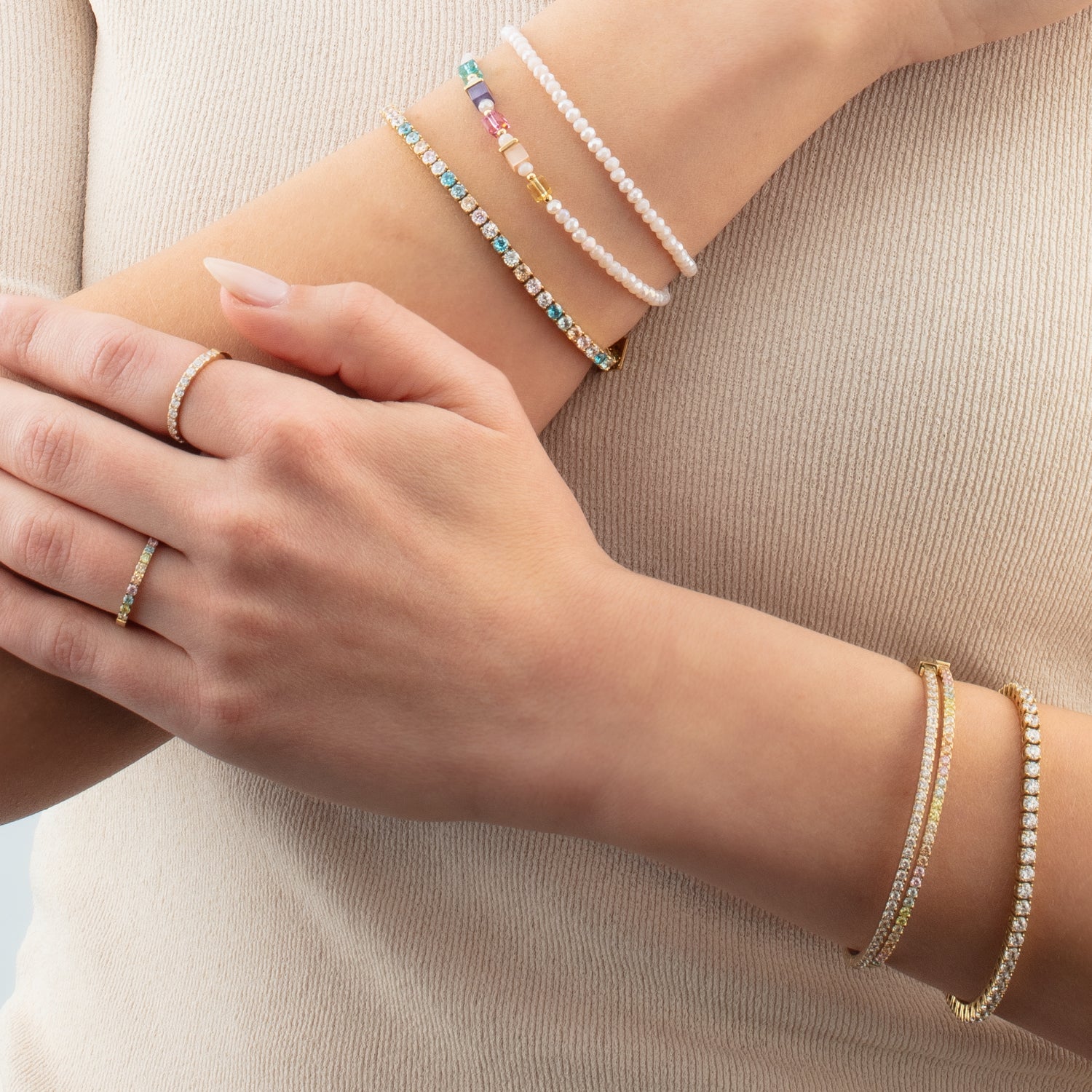 Joyful Colours Update Armband gold-multicolor