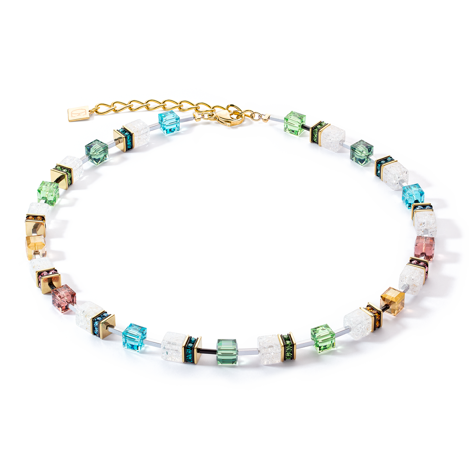 GeoCUBE® Iconic Statement Precious Halskette multicolor