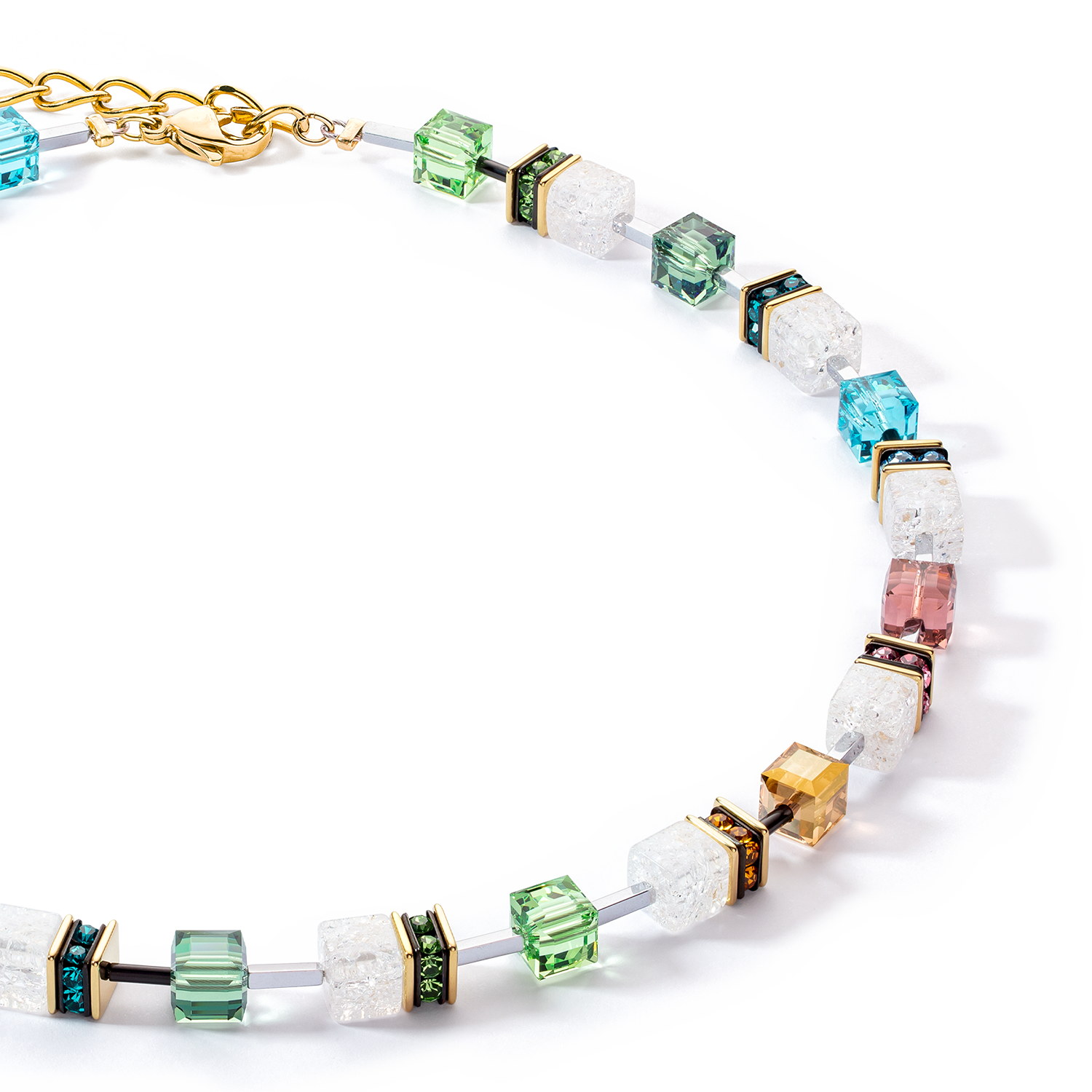 GeoCUBE® Iconic Statement Precious Halskette multicolor