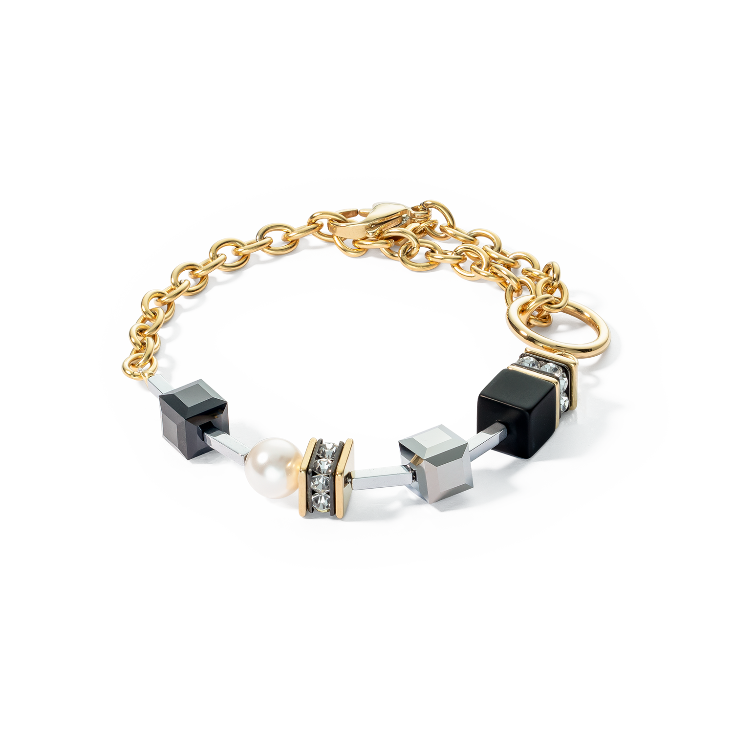 Armband Mysterious Mix gold-schwarz von COEUR DE LION