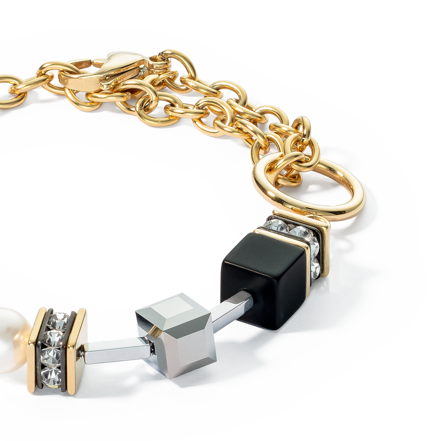Armband Mysterious Mix gold-schwarz