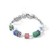 Armband GeoCUBE® Statement Precious Chunky Chain Multiwear 35 multicolor von COEUR DE LION