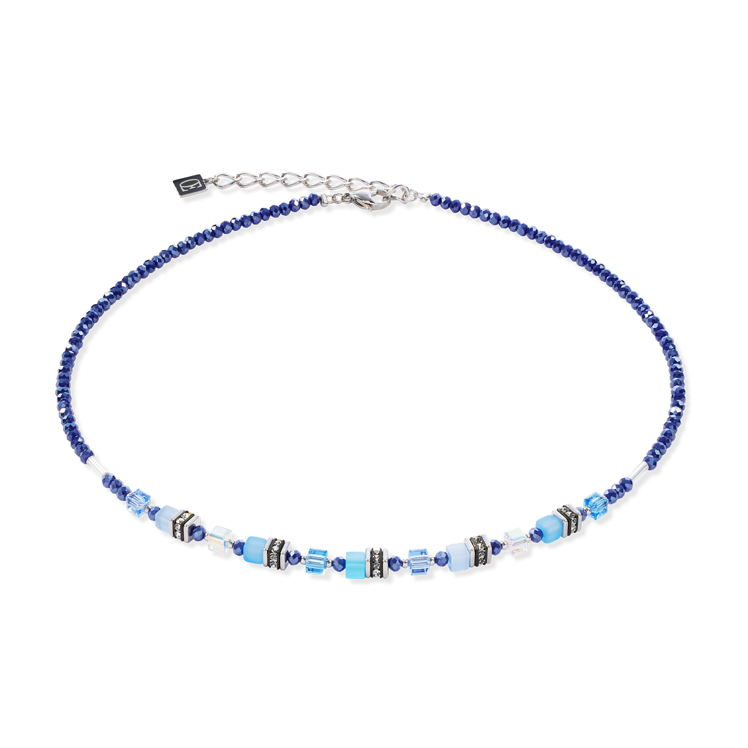 Halskette Mini Cubes blau von COEUR DE LION