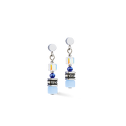 Ohrringe Mini Cubes blau von COEUR DE LION