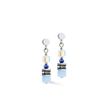 Ohrringe Mini Cubes blau