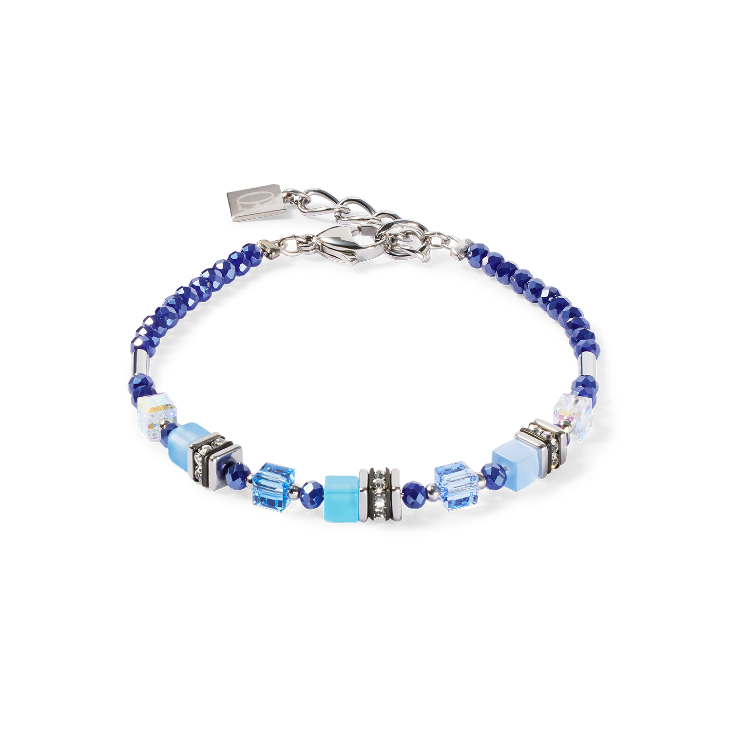 Armband Mini Cubes blau von COEUR DE LION