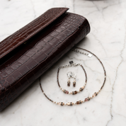 Ohrringe Sparkling Princess Mocha Mousse von COEUR DE LION – Tragevariante