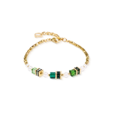Armband Sparkling Princess gold-emerald