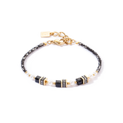 Armband Sparkling Princess gold-schwarz von COEUR DE LION