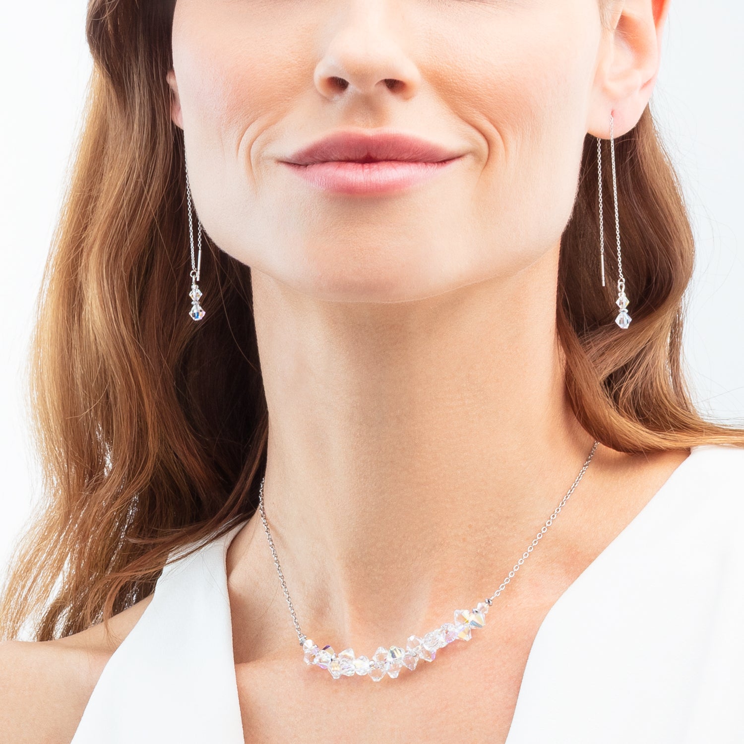 Ohrringe Dancing Crystals Pure silber-kristall