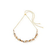 Dancing Crystals Halskette gold-beige von COEUR DE LION