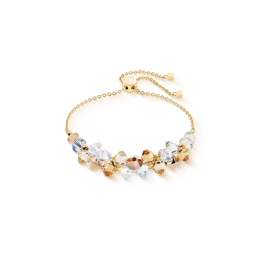 Dancing Crystals Armband gold-beige