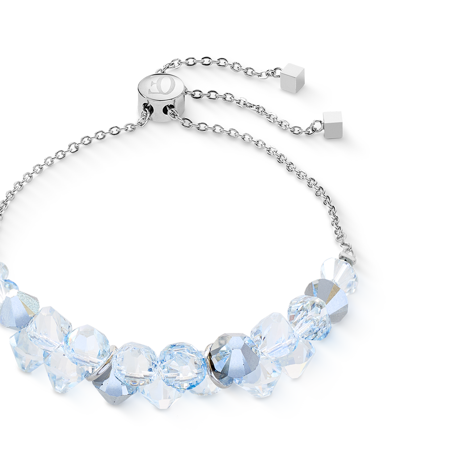 Dancing Crystals Armband silber-kristall von COEUR DE LION – Detailaufnahme