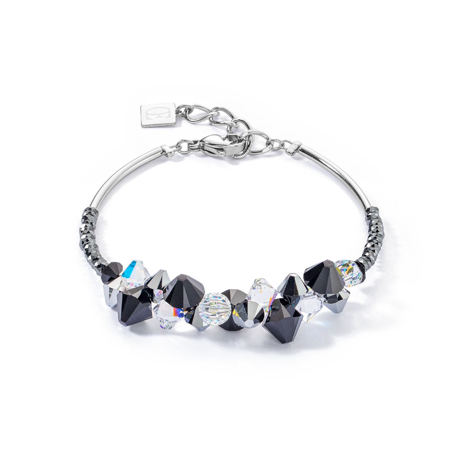 Dancing Crystals Update Armband silber-schwarz