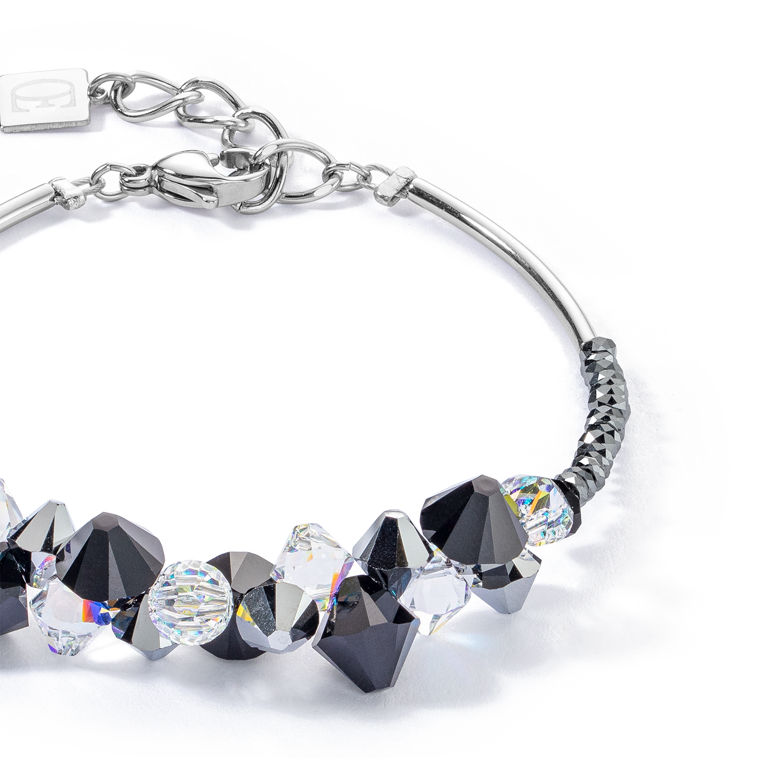 Dancing Crystals Update Armband silber-schwarz