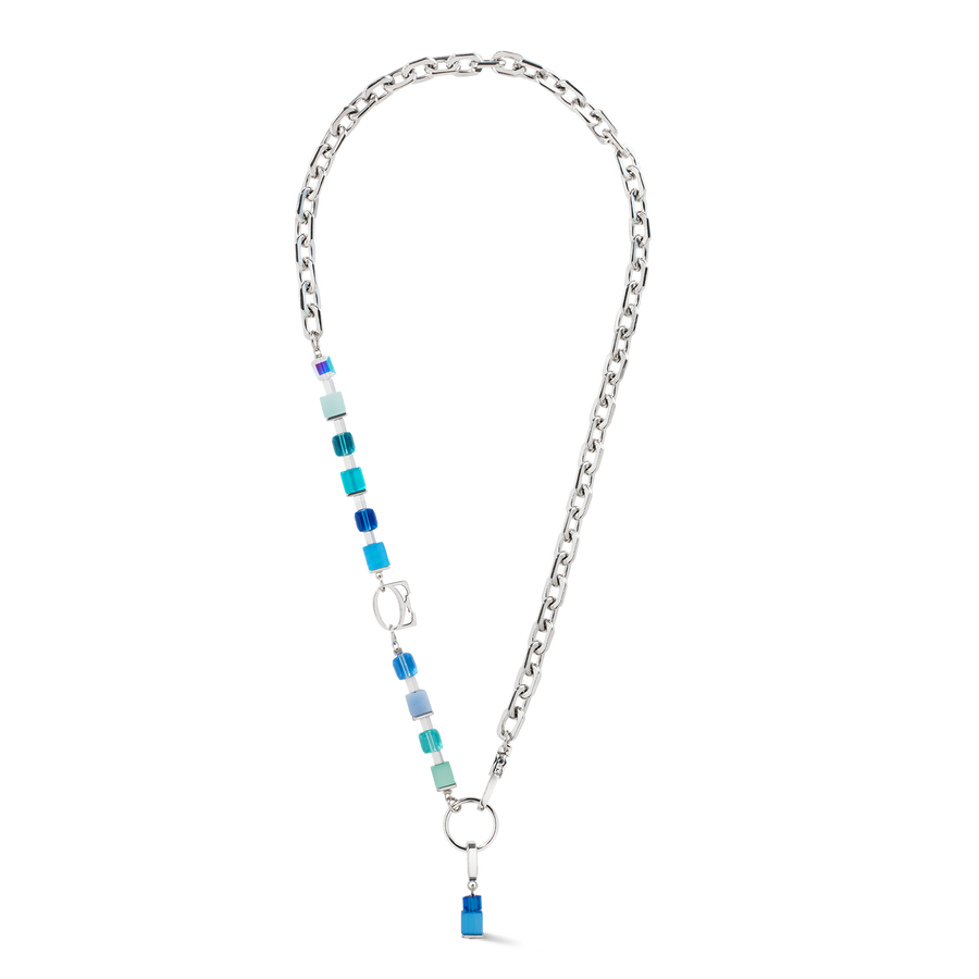 Halskette Cube Fusion Charm Silber-Ocean