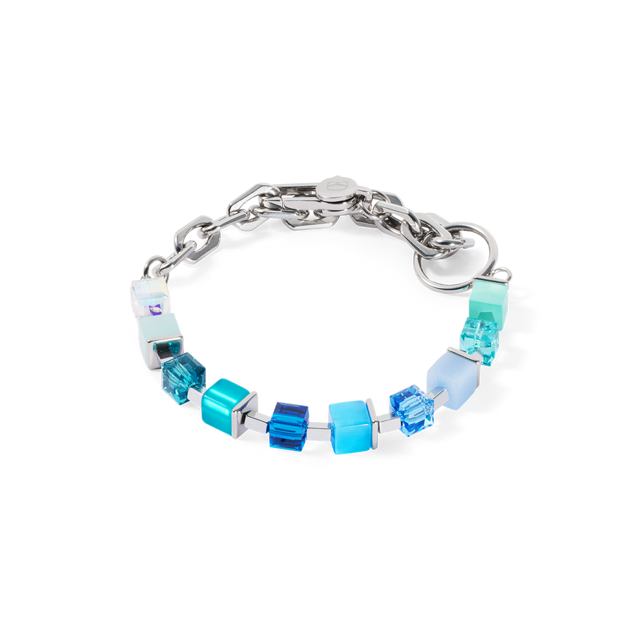 Armband Cube Fusion Charm Silber-Ocean