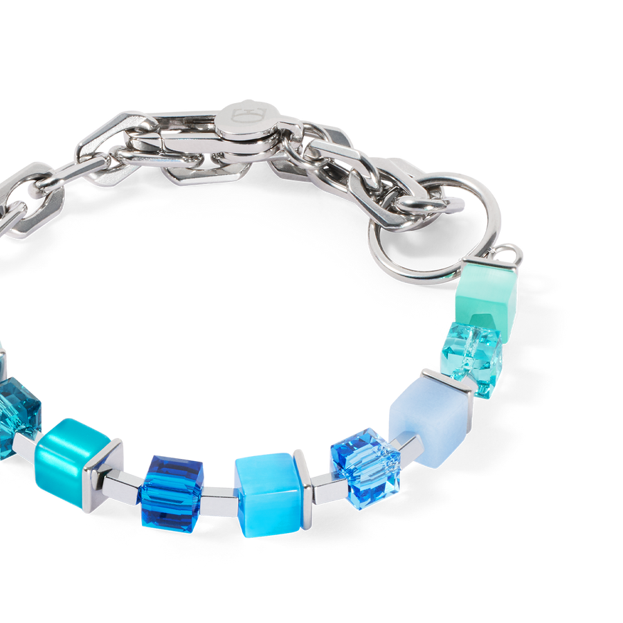 Armband Cube Fusion Charm Silber-Ocean
