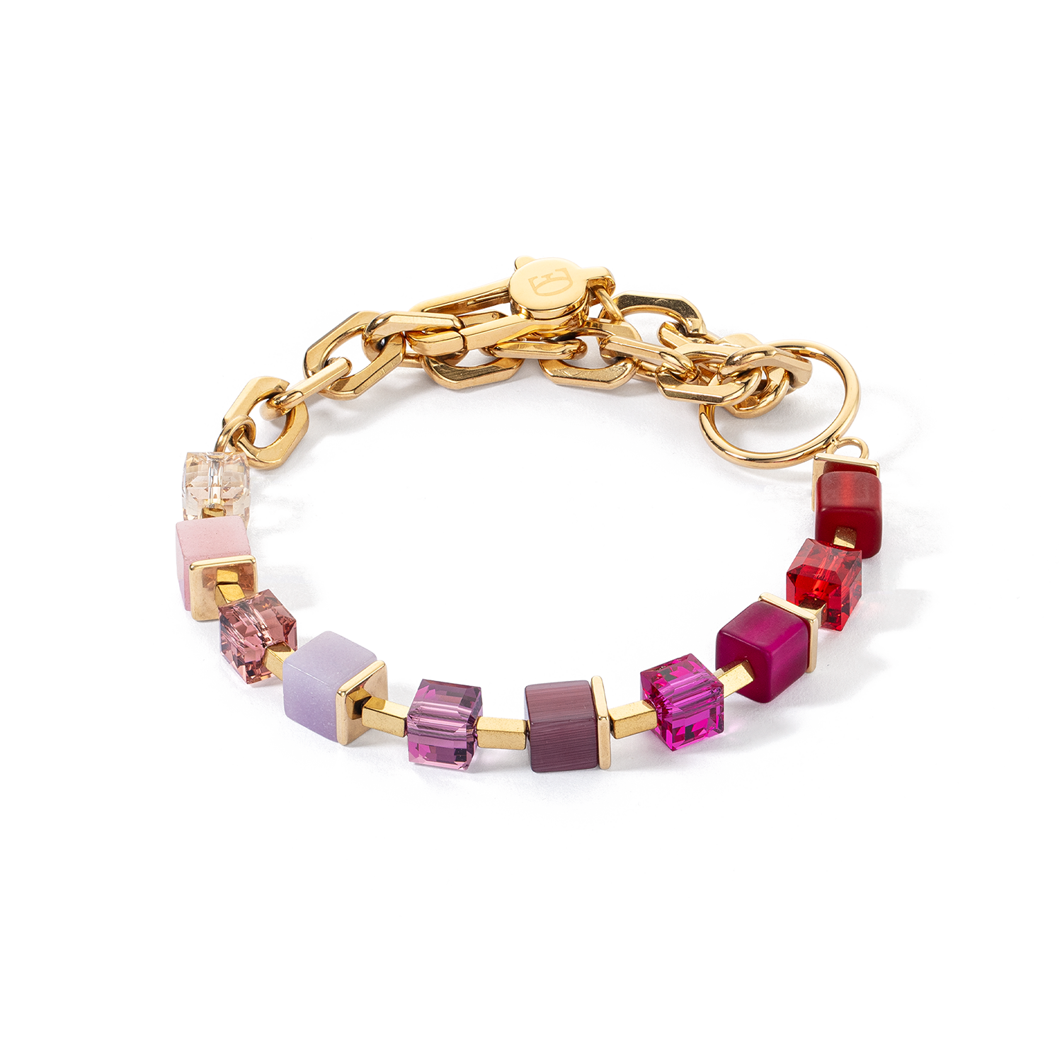 Armband Cube Fusion Charm  gold-rot