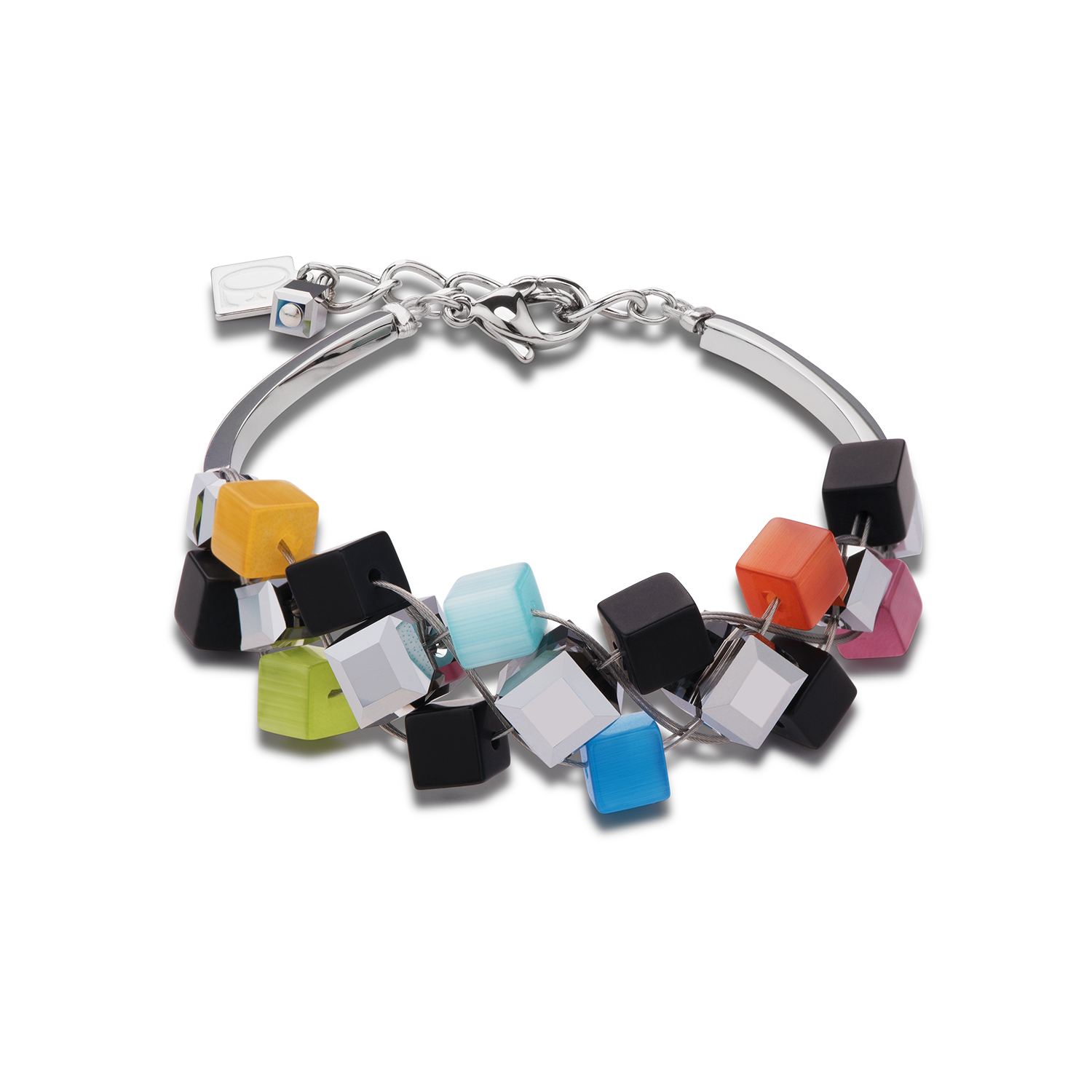 Armband Kristalle & Onyx multicolor schwarz