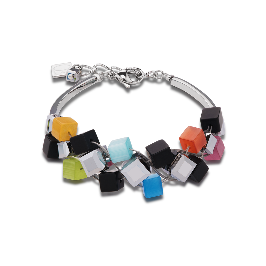 Armband Kristalle & Onyx multicolor schwarz