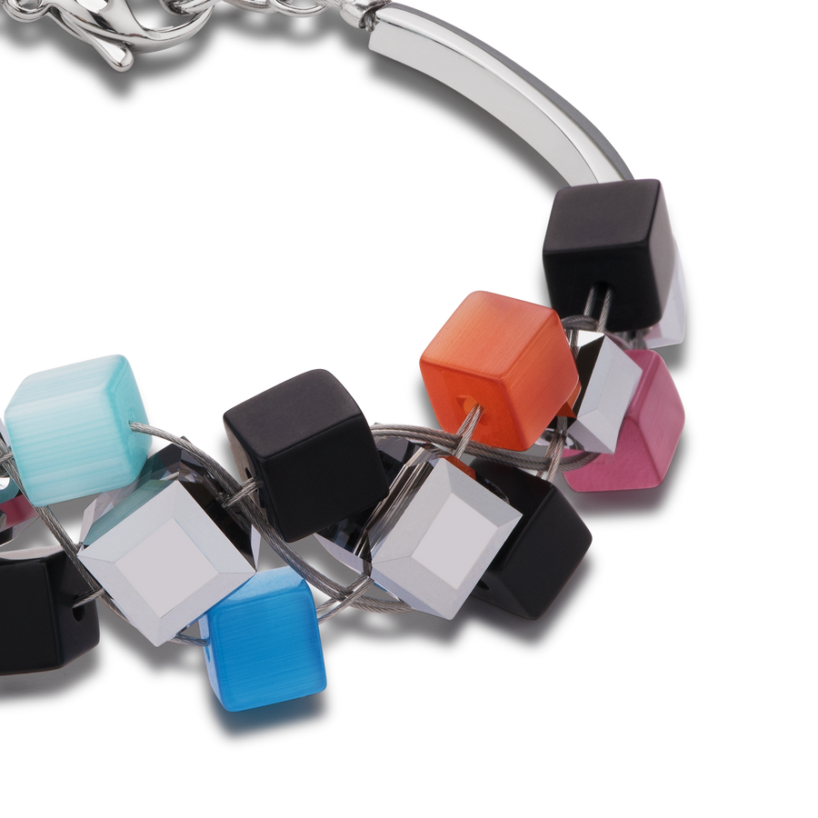 Armband Kristalle & Onyx multicolor schwarz
