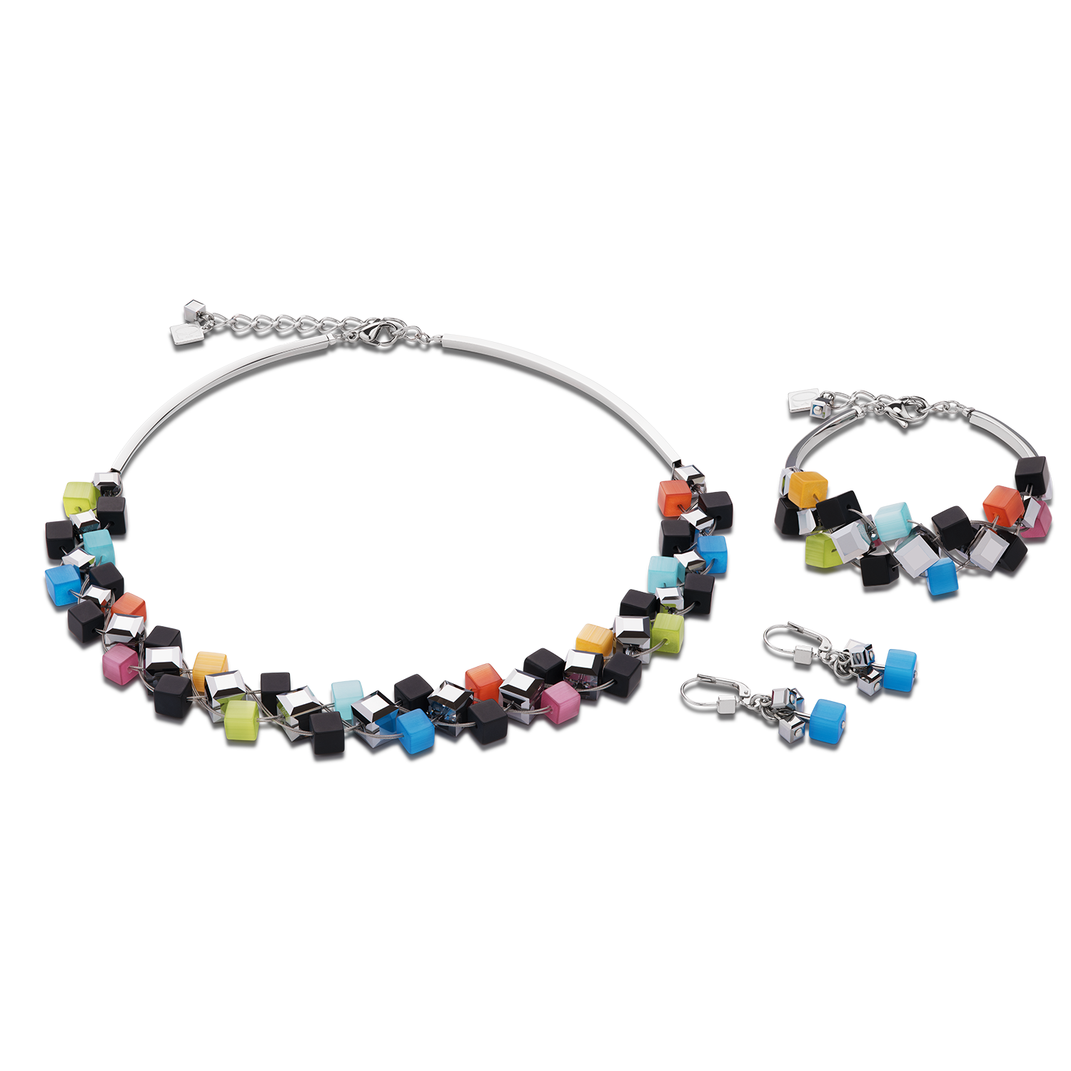 Armband Kristalle & Onyx multicolor schwarz
