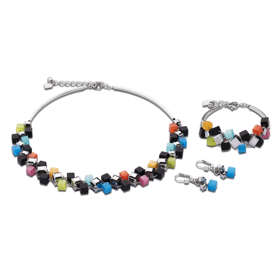 Armband Kristalle & Onyx multicolor schwarz