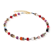 GeoCUBE® Iconic Precious Halskette Festive rot von COEUR DE LION